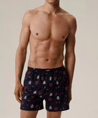 Boxer uomo larghi in cotone a cuori – pack da 2 pezzi