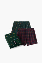 Boxer uomo larghi in cotone con fantasia gnometti – pack