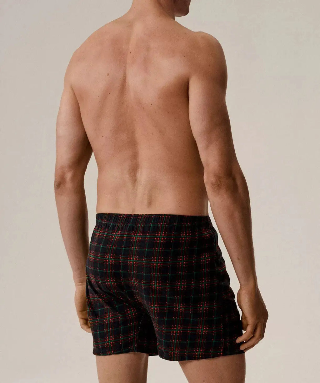 Boxer uomo larghi in cotone con fantasia gnometti – pack