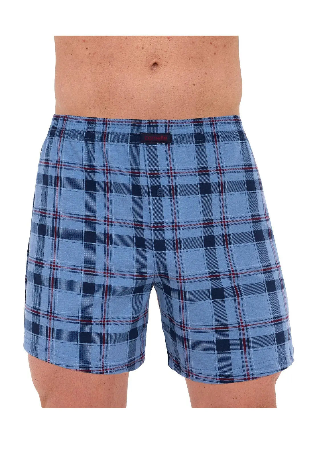 Boxer uomo morbido con bottoni in cotone elasticizzato