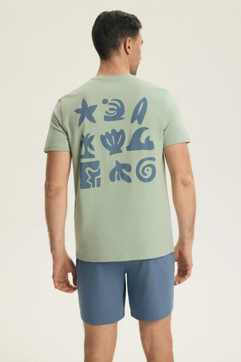 Break | pigiama uomo in cotone – set maglia manica corta