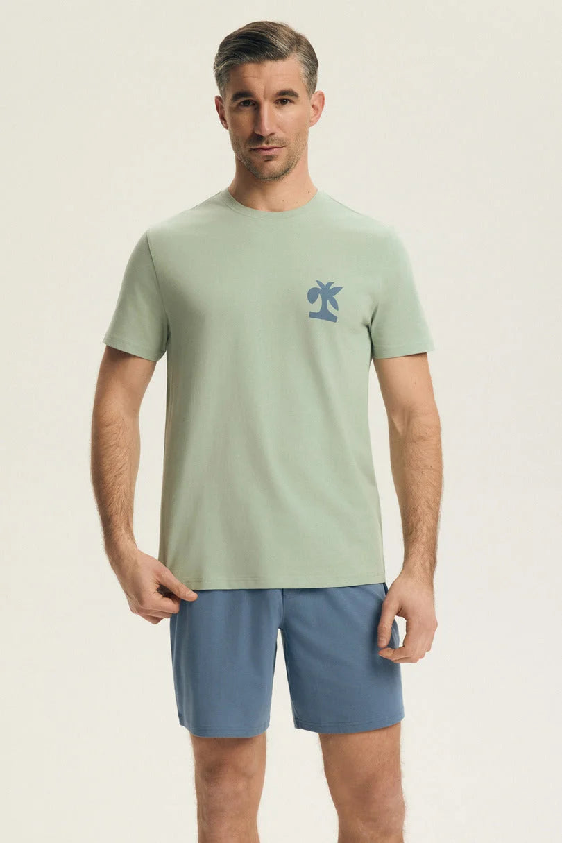 Break | pigiama uomo in cotone – set maglia manica corta