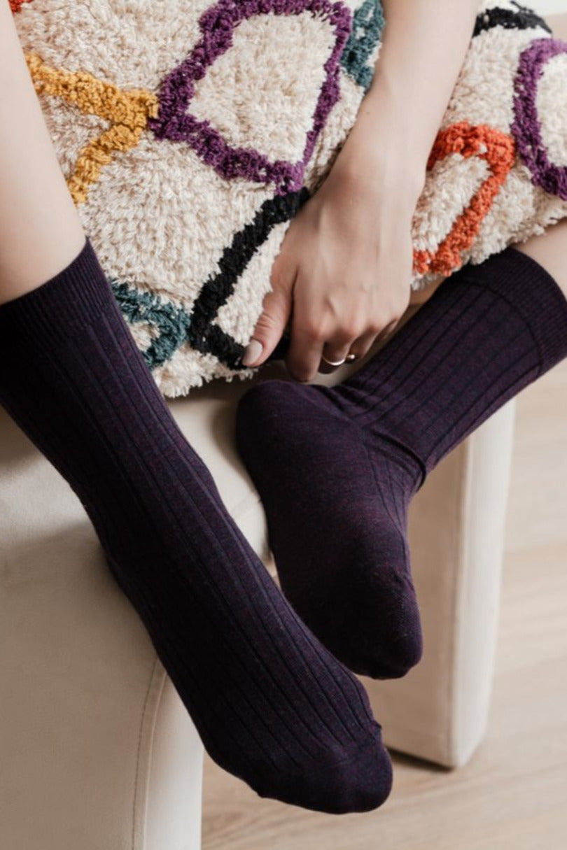 Calza corta da donna in lana merino wool 130