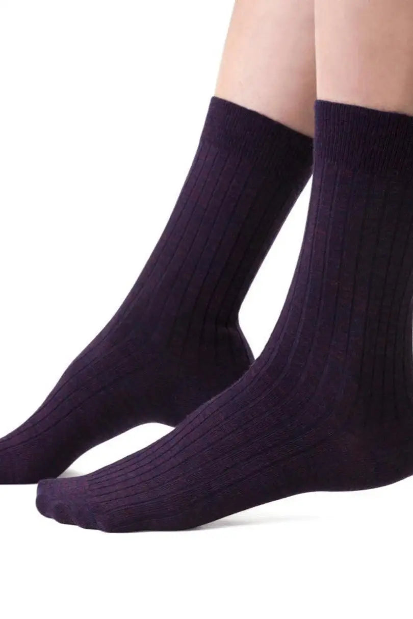 Calza corta da donna in lana merino - wool 130