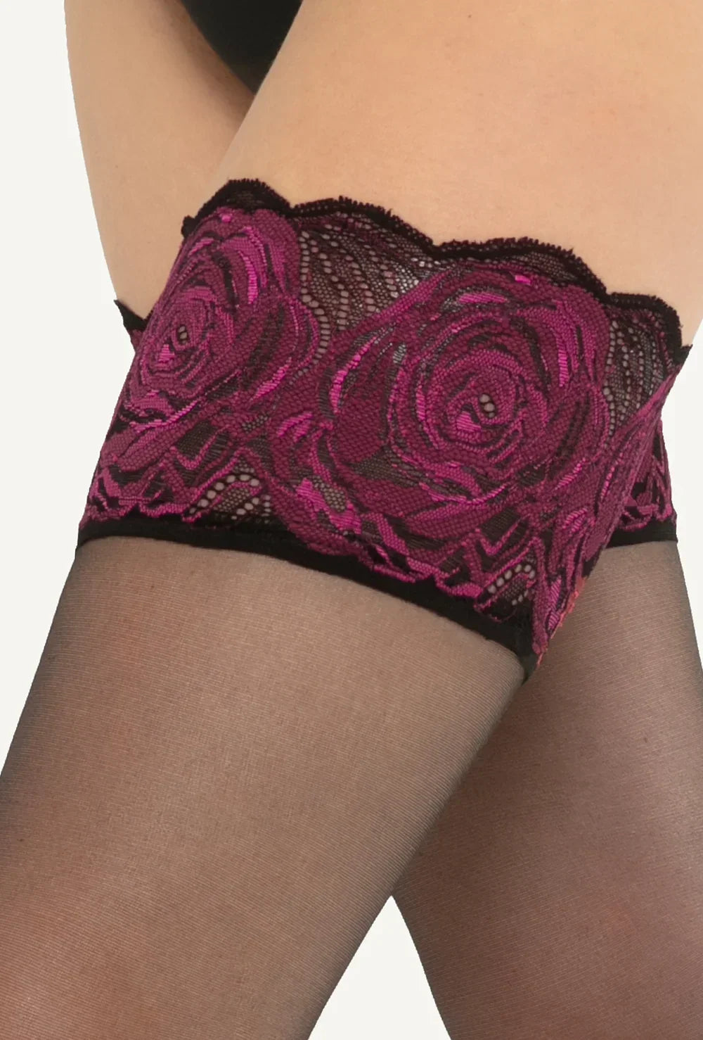 Calze autoreggenti - 15 den | rose