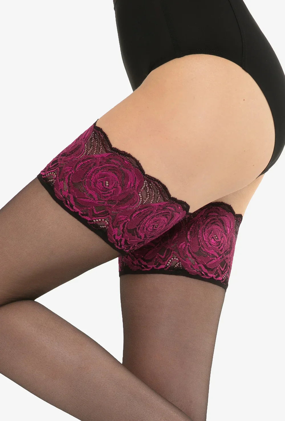 Calze autoreggenti - 15 den | rose