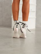 Calze corte da donna con fiocchetti - 1597.001