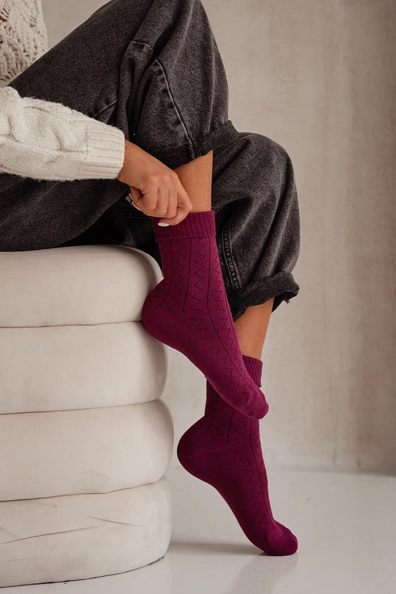 Calze corte da donna in cotone frotte - 0118.012