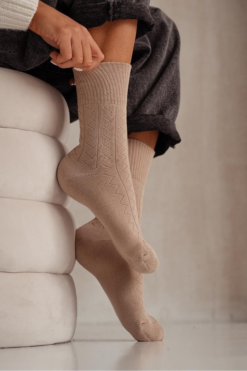 Calze corte da donna in cotone frotte - 0118.012