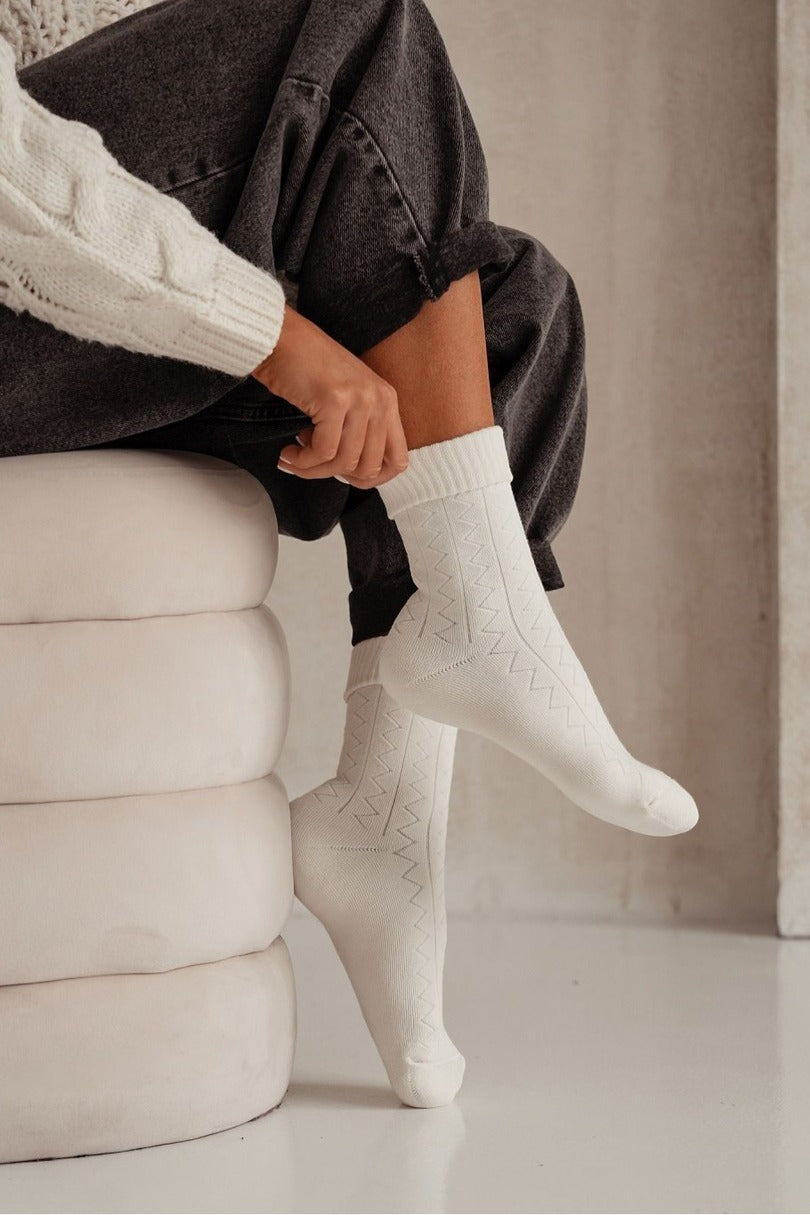 Calze corte da donna in cotone frotte - 0118.012