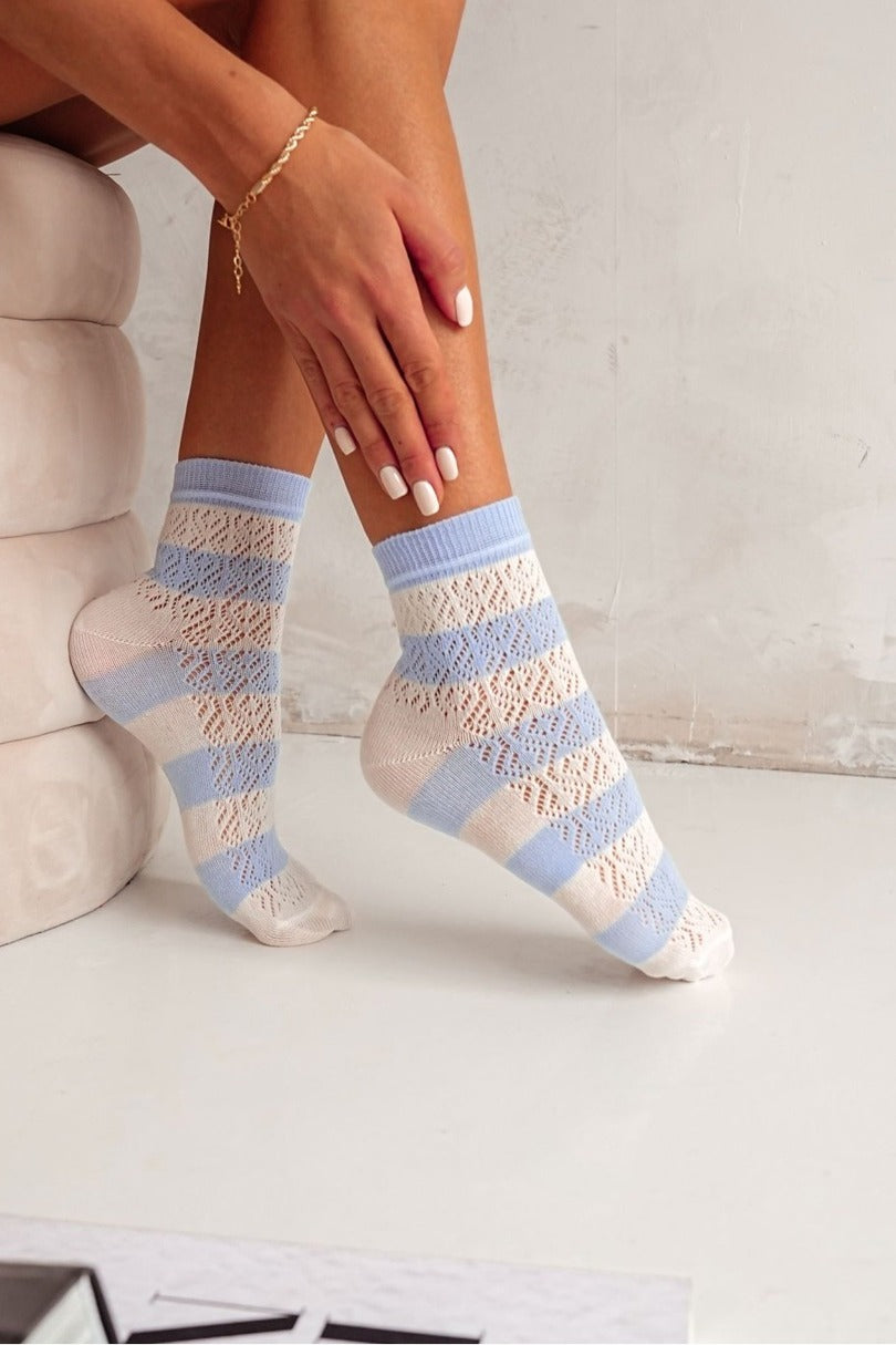 Calze corte da donna traforate in cotone - 0989.003