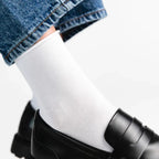 Calze corte donna con risvolto senza elastico - 115