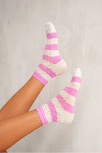 Calze corte da donna traforate in cotone - 0989.003