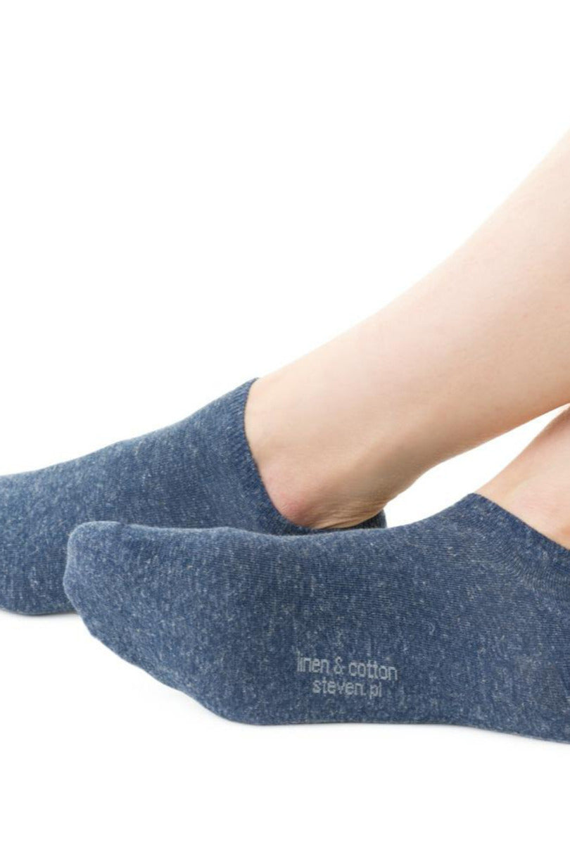 Calze corte girocaviglia unisex in misto lino 174
