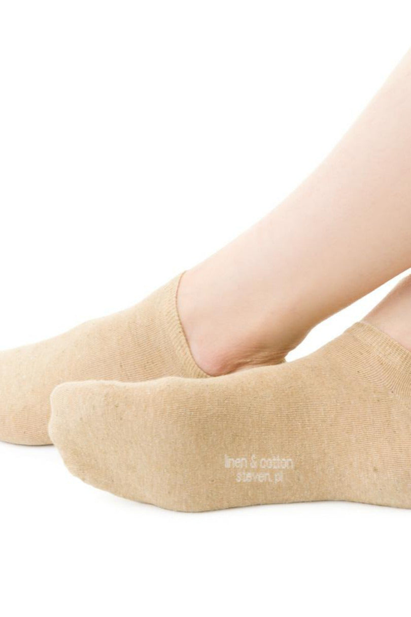 Calze corte girocaviglia unisex in misto lino 174