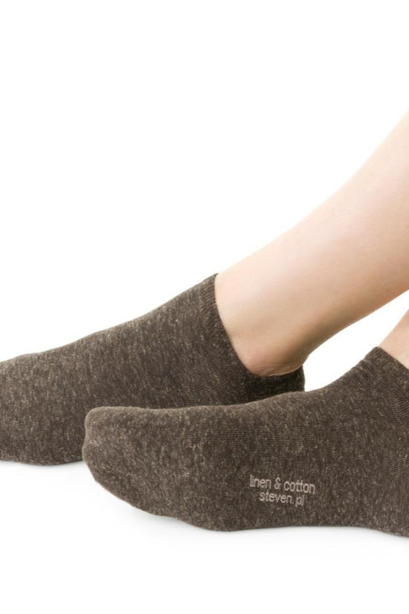 Calze corte girocaviglia unisex in misto lino 174