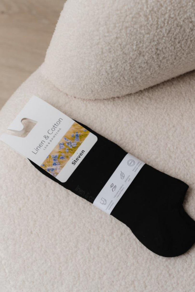 Calze corte girocaviglia unisex in misto lino 174