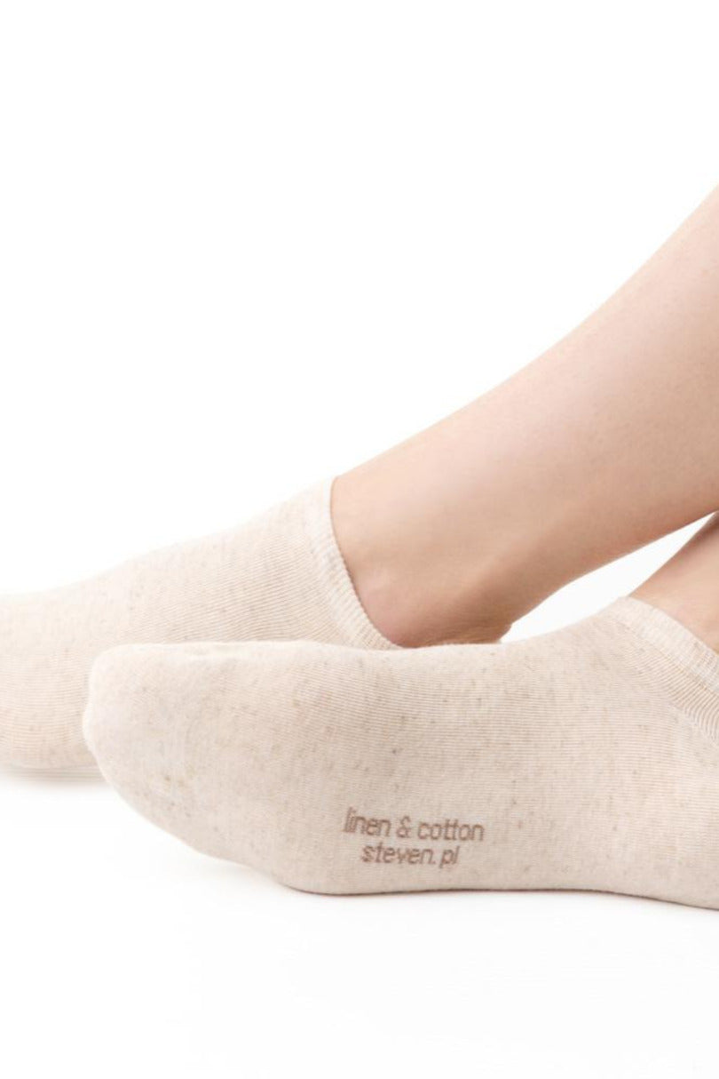 Calze corte girocaviglia unisex in misto lino - 174