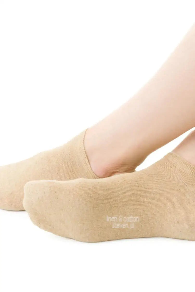 Calze corte girocaviglia unisex in misto lino - 174