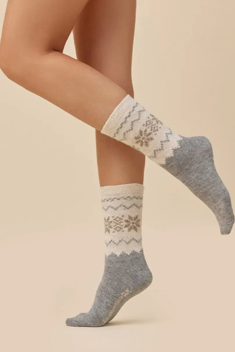 Calze corte in misto lana - 070