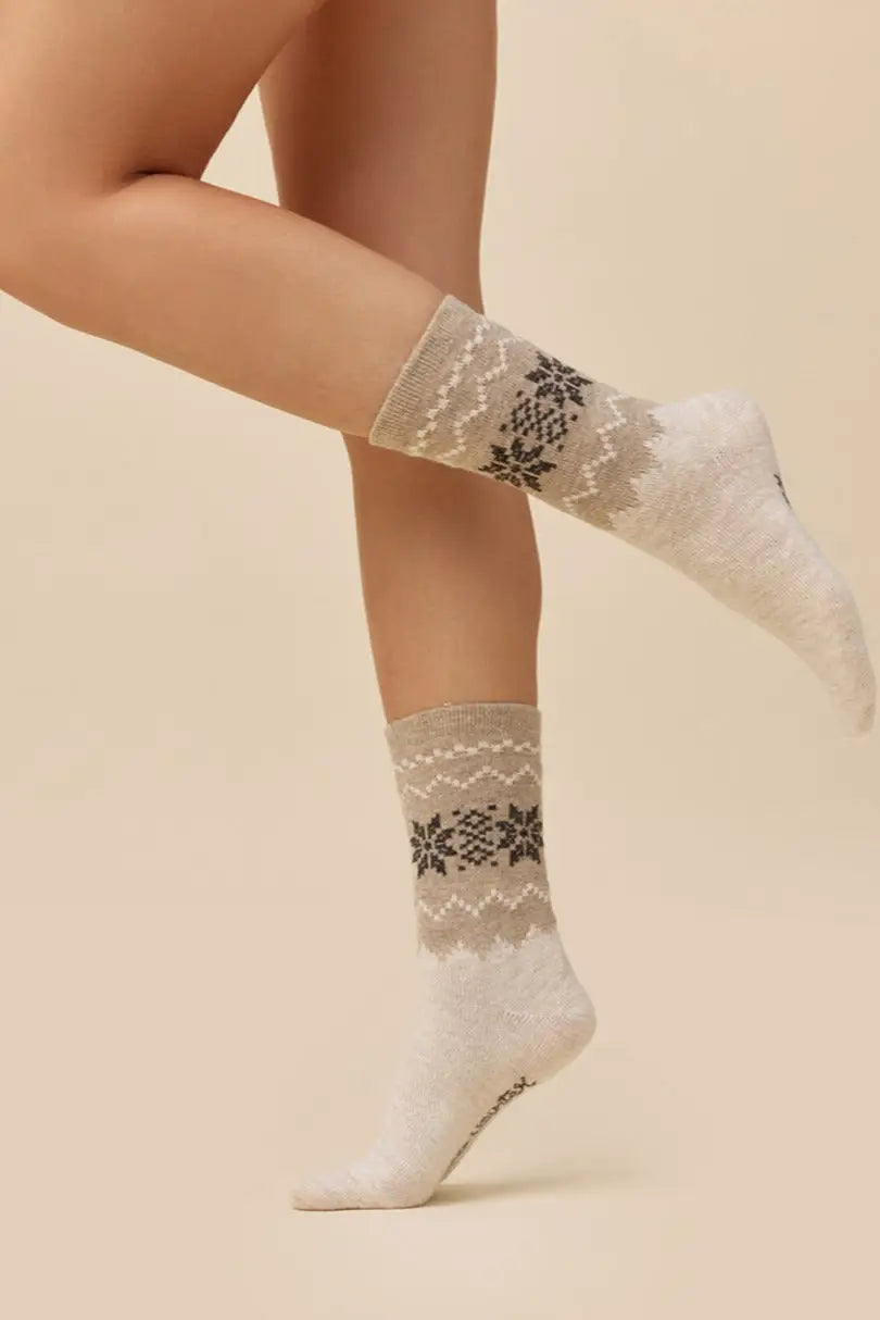 Calze corte in misto lana - 070