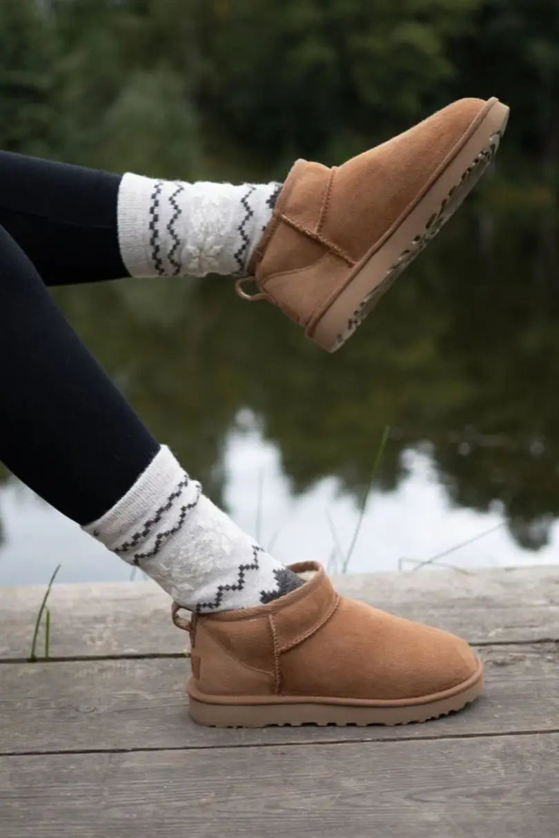 Calze corte in misto lana - 070