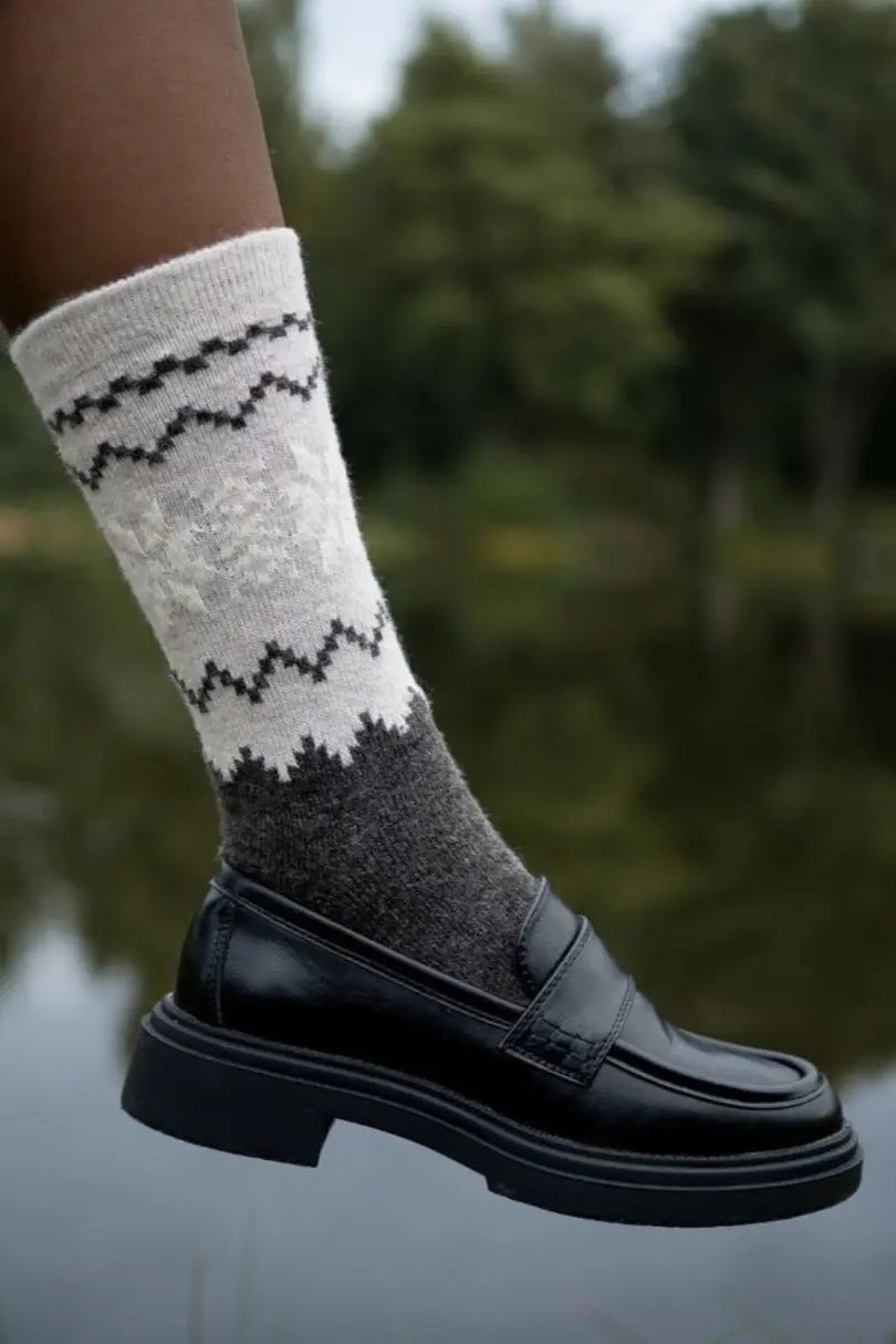 Calze corte in misto lana - 070