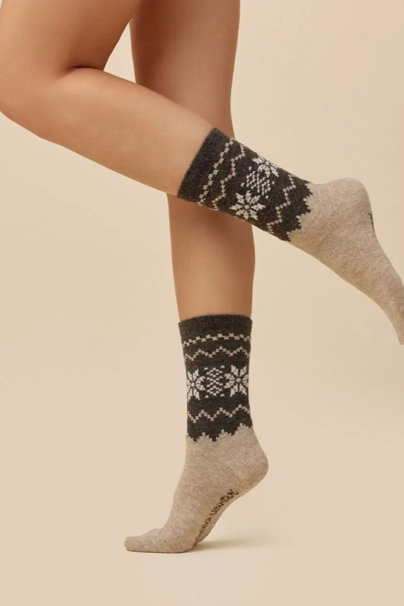 Calze corte in misto lana - 070