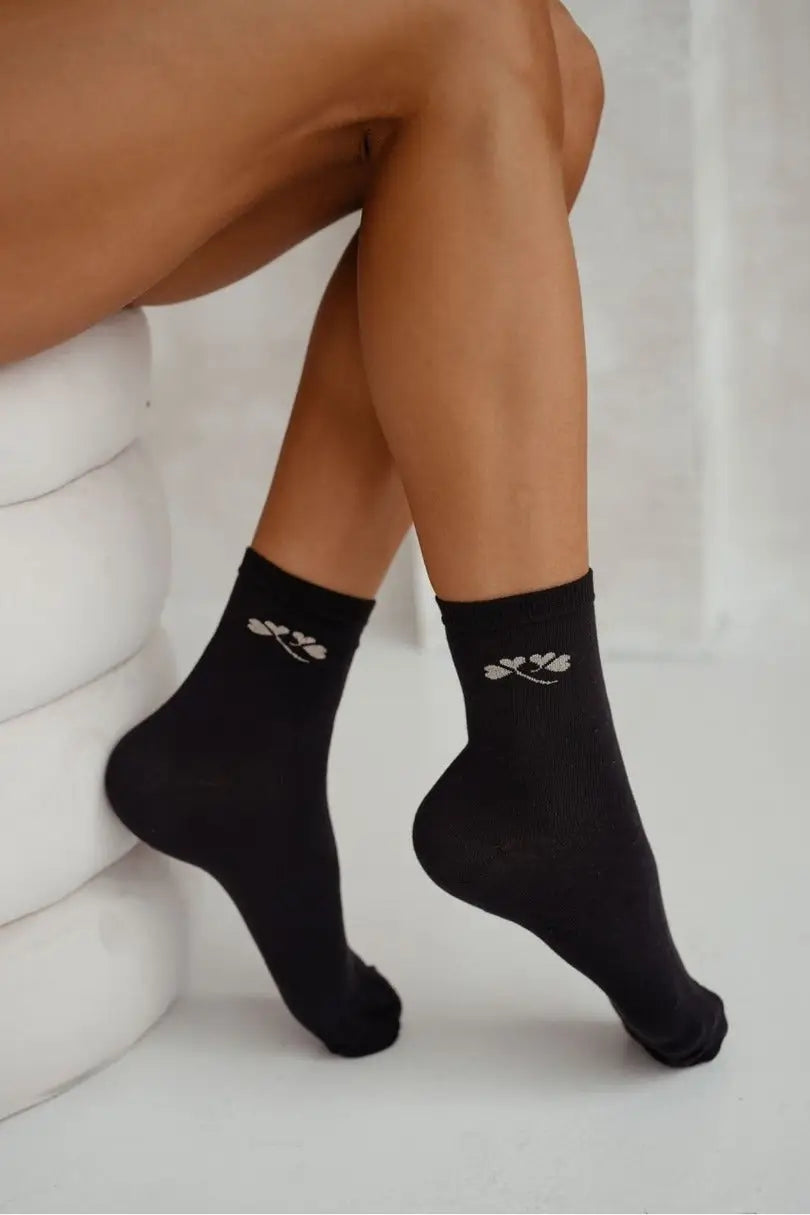 Calze da donna con disegno fine e filo lurex | 0200.178