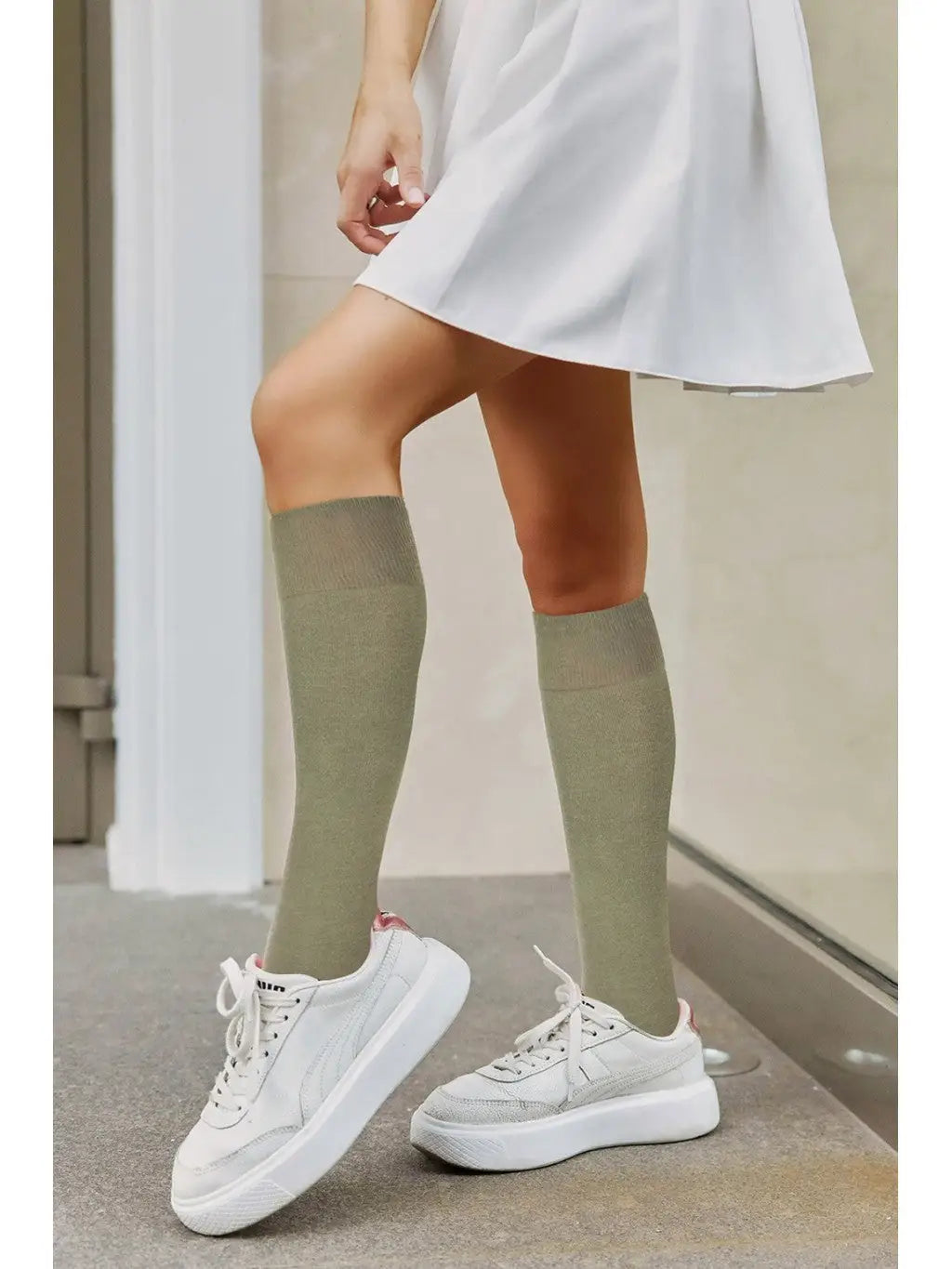 Calze gambaletto da donna in cotone elasticizzato | 0248.001