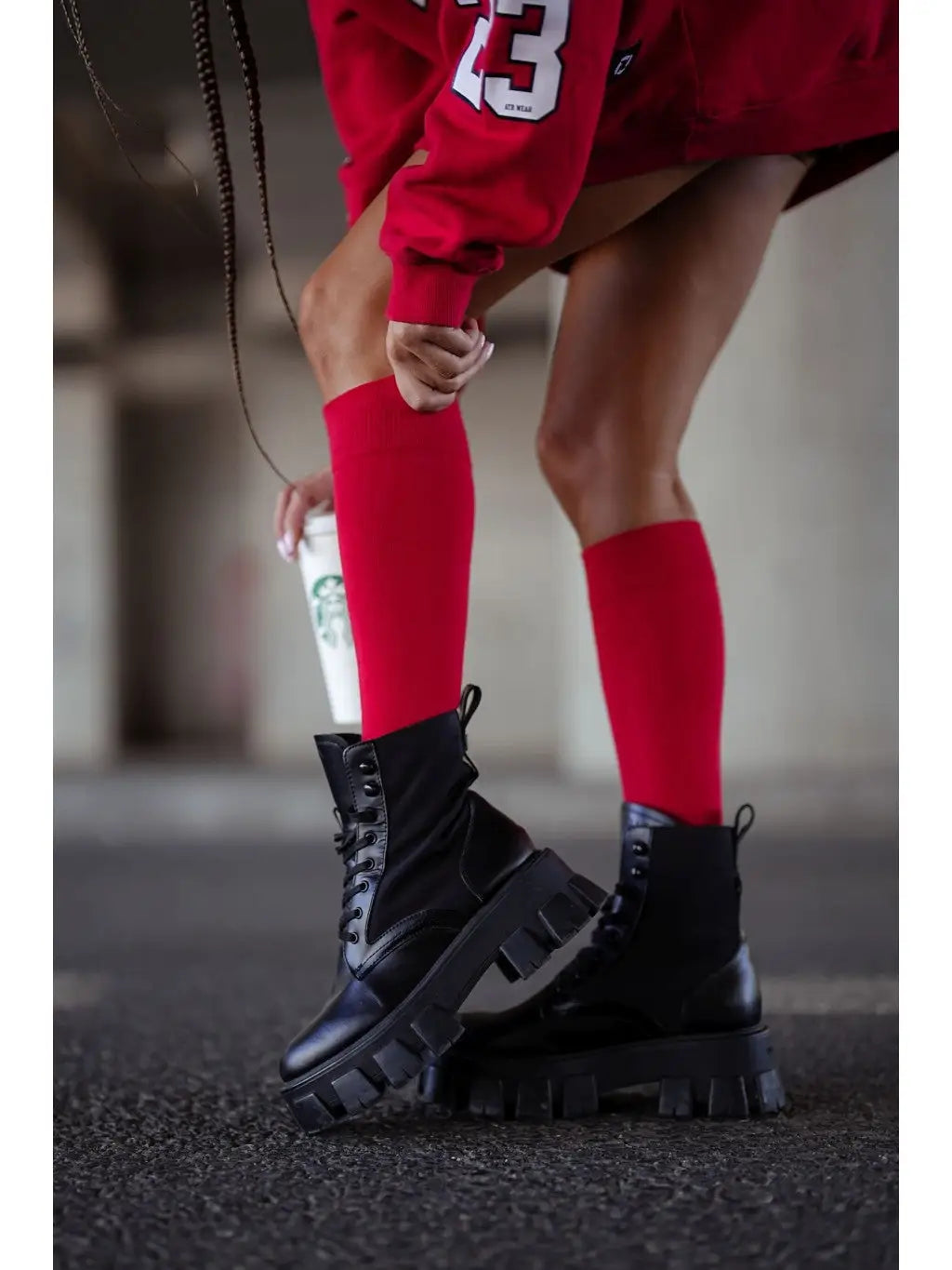 Calze gambaletto da donna in cotone elasticizzato | 0248.001