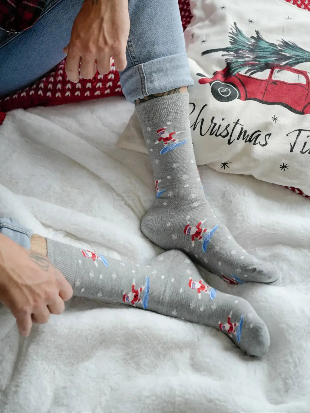 Calze uomo colorate natalizie | 1290-032