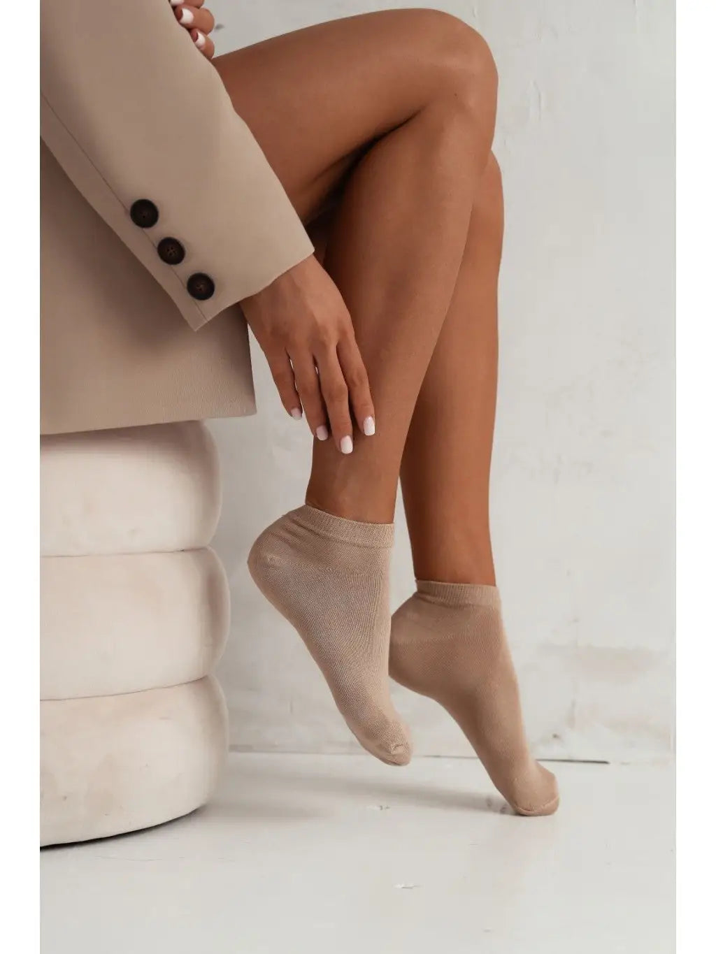 Calzini classici da donna girocaviglia in cotone | 0163