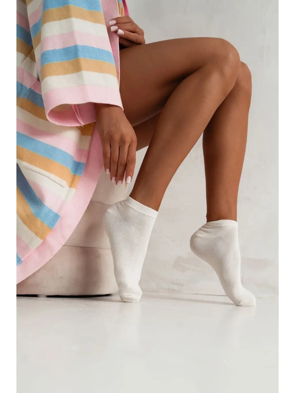 Calzini classici da donna girocaviglia in cotone | 0163