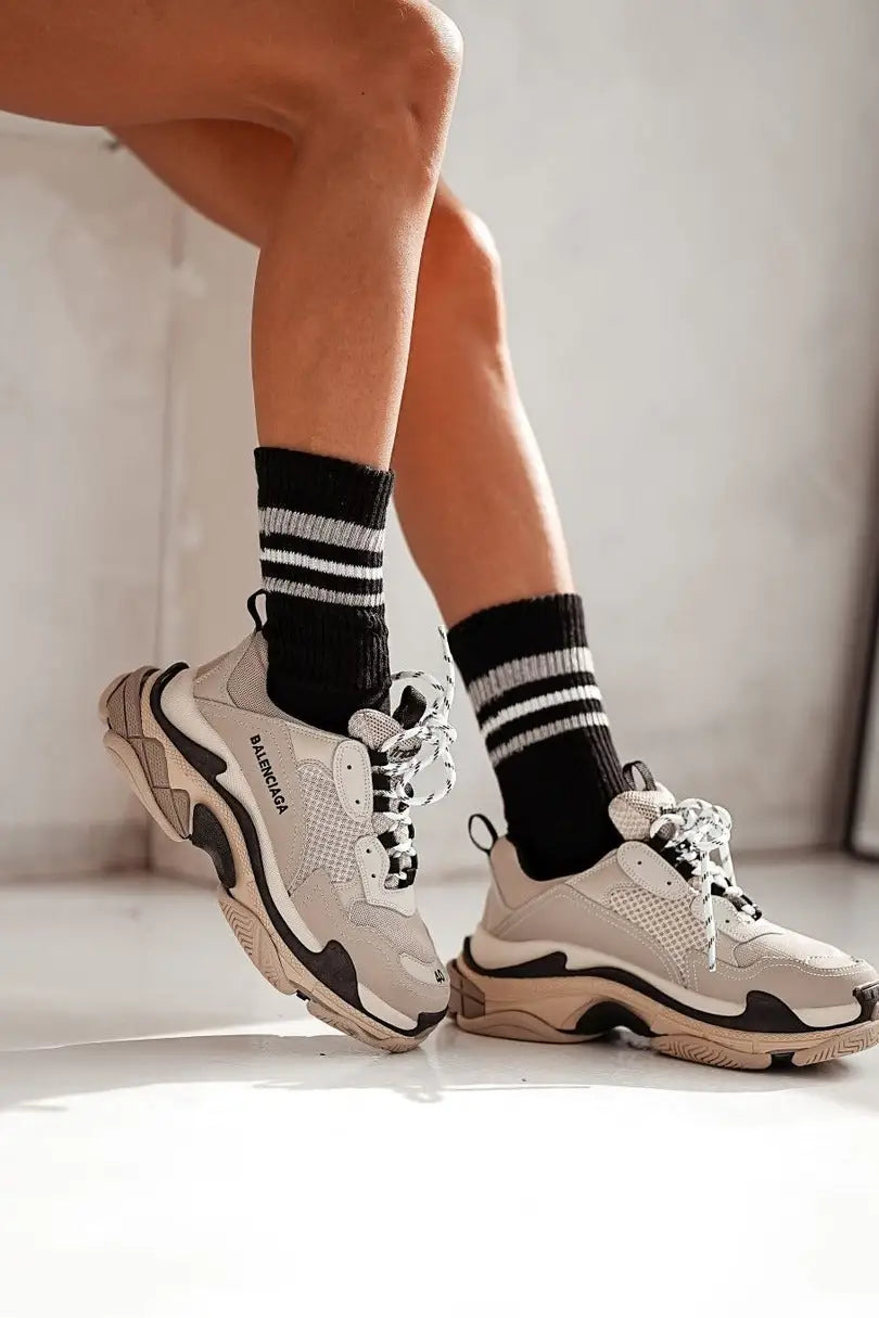 Calzini da donna a coste in cotone - 1436.001