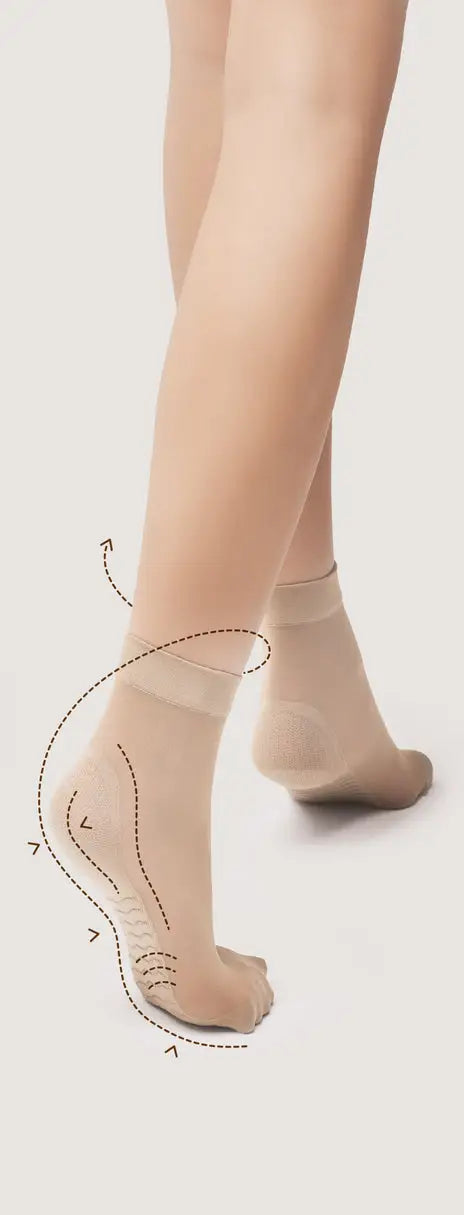 Calzini massaggianti in cotone con bordo comfort - medica