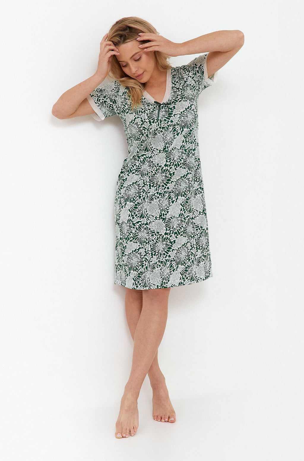 Camicia da notte da donna in 100% cotone - elissa - 237