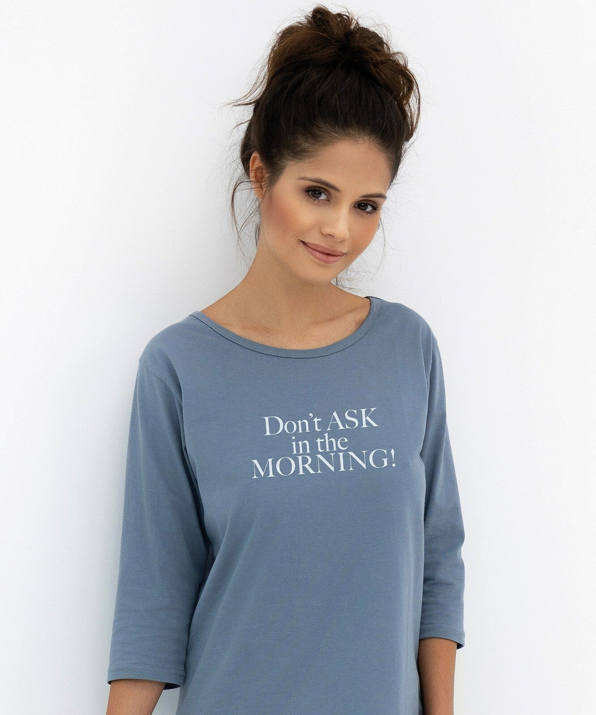 Camicia da notte donna in cotone morning