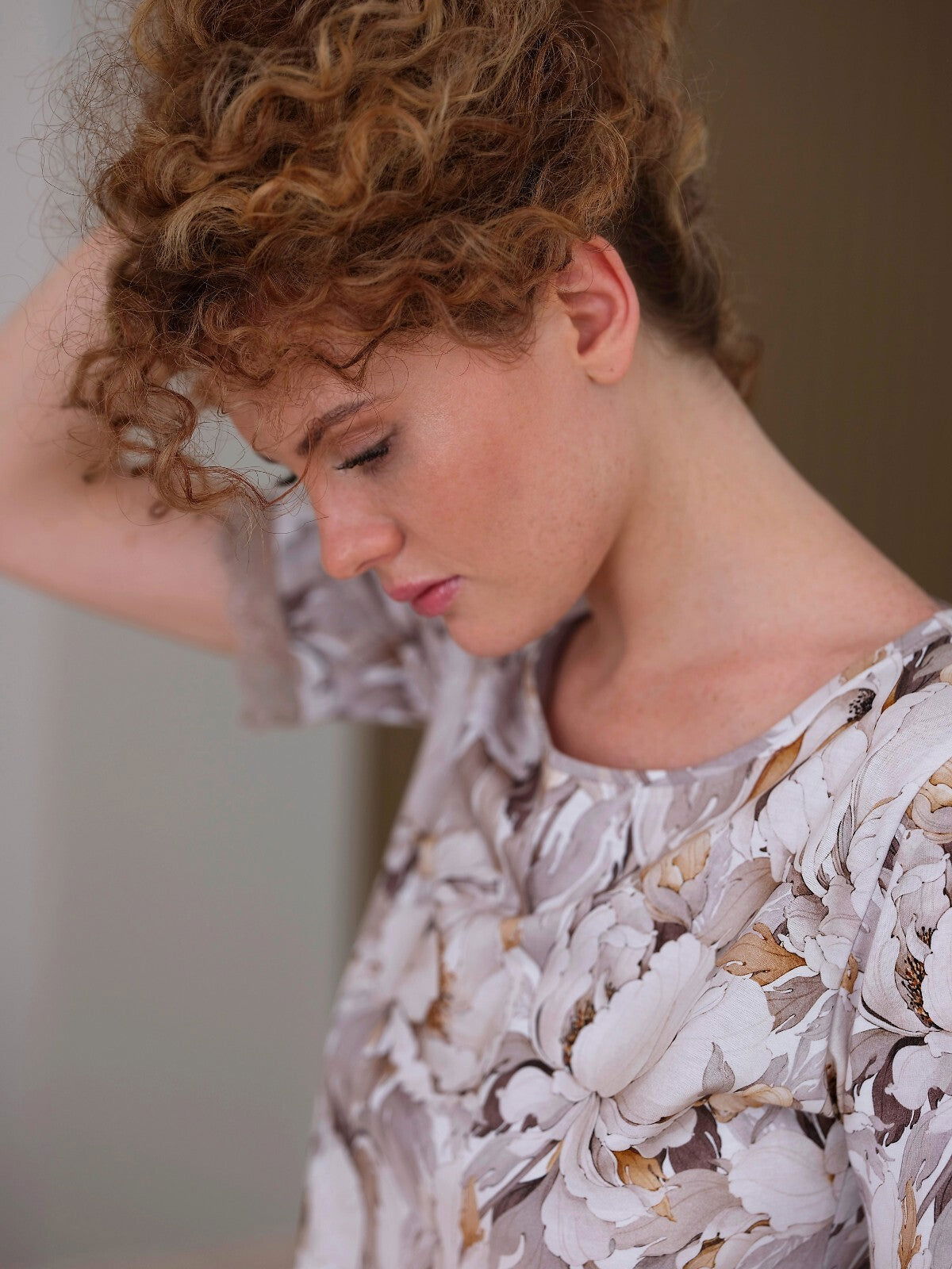 Camicia da notte da donna in puro cotone - camelia - 419