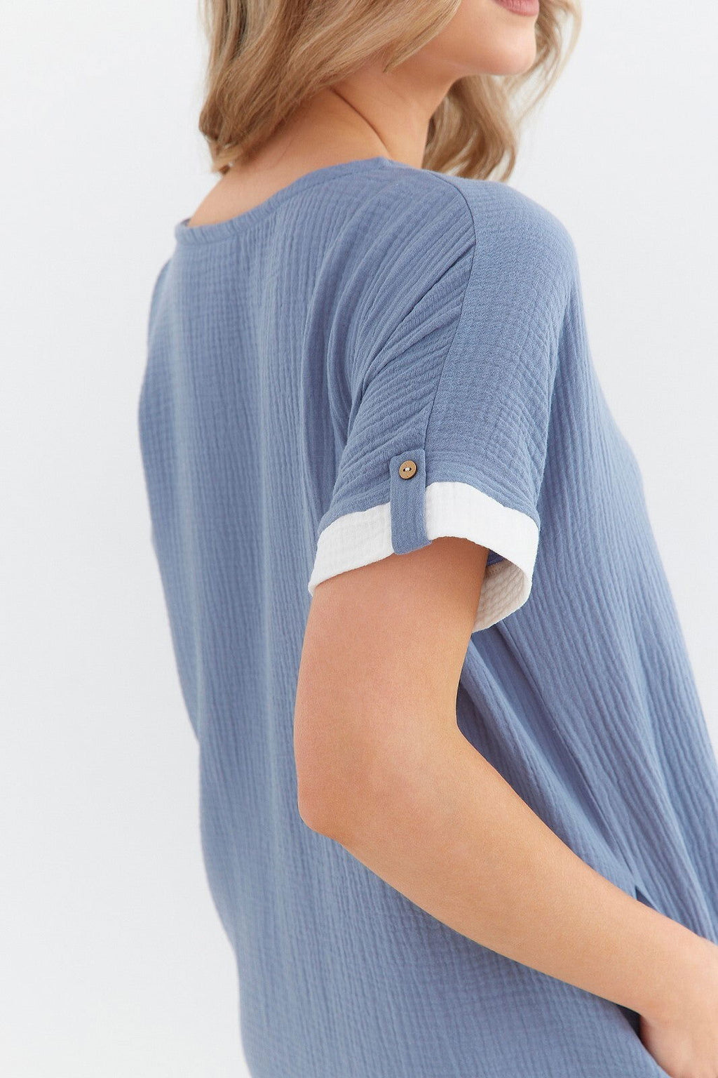 Camicia da notte in mussola di cotone - aria - 133