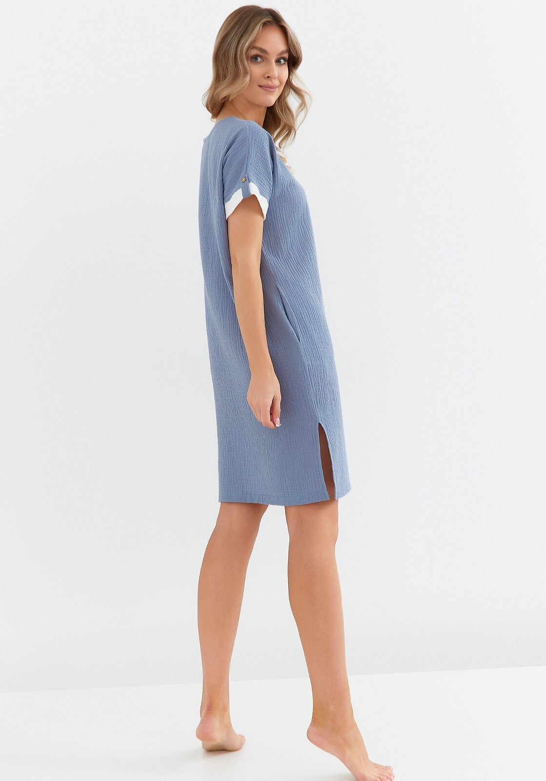 Camicia da notte in mussola di cotone - aria - 133