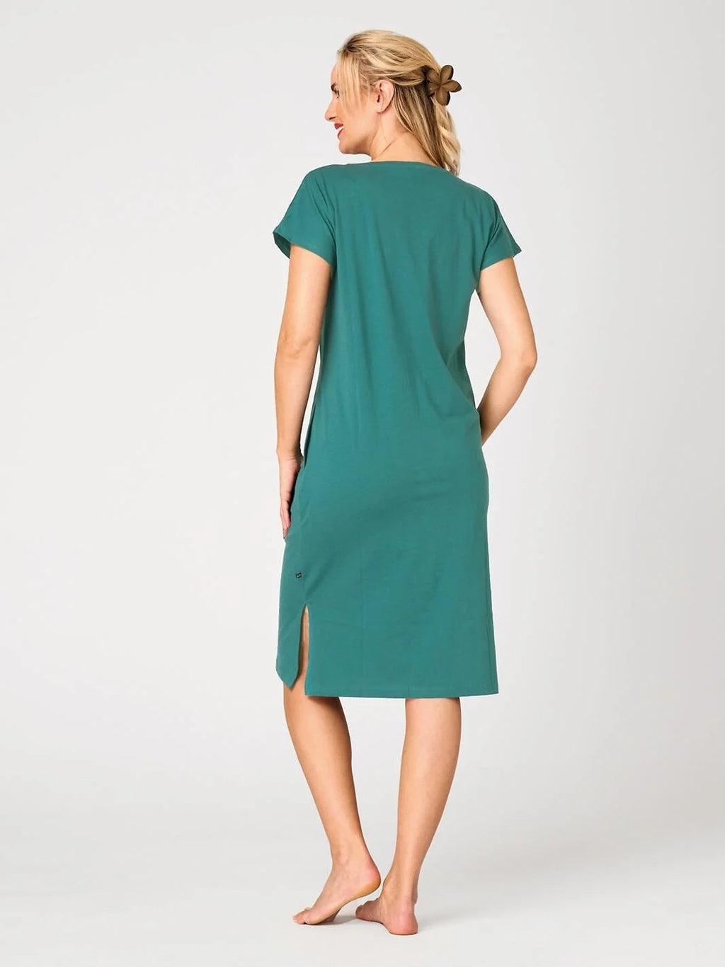 Camicia donna in cotone – homewear con stampa gabbiano
