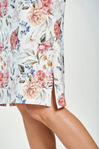 Camicia da notte donna in 100% cotone manica 3/4 - louisa