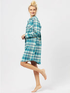 Camicia da notte donna in flanella di cotone - doroty