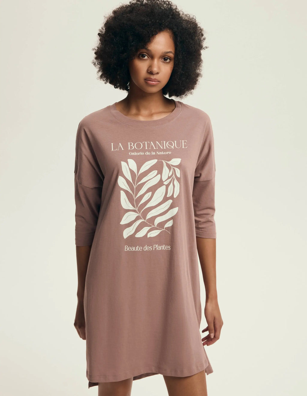 Camicia da notte donna in morbido cotone naturale | dextra