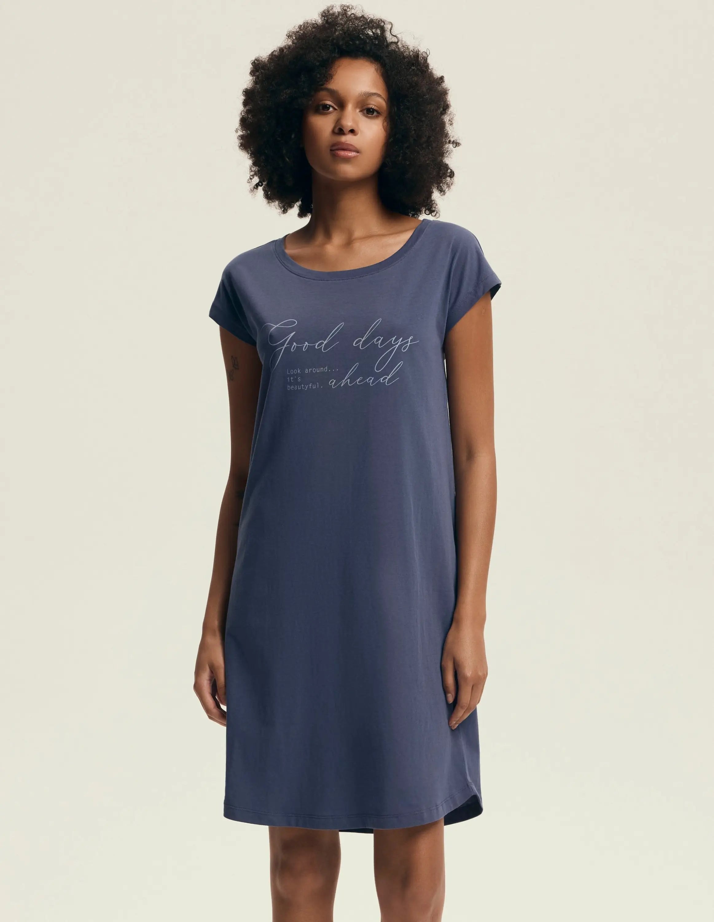 Camicia da notte donna in puro cotone | delanie