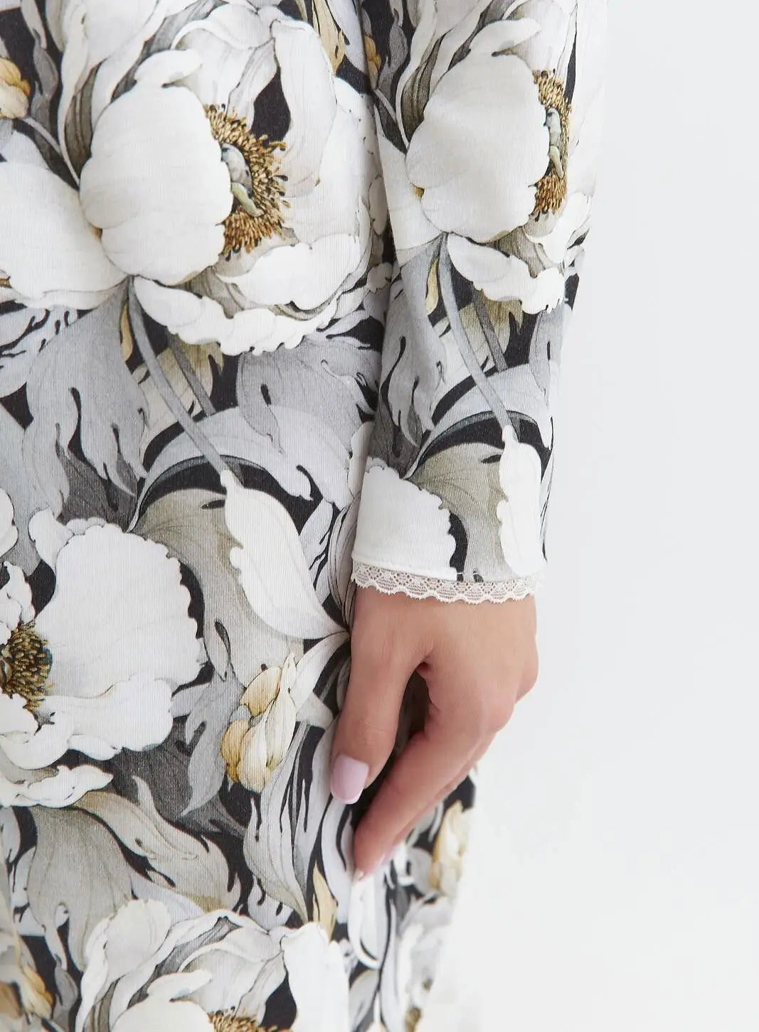 Camicia da notte donna in puro cotone - palace - taglie