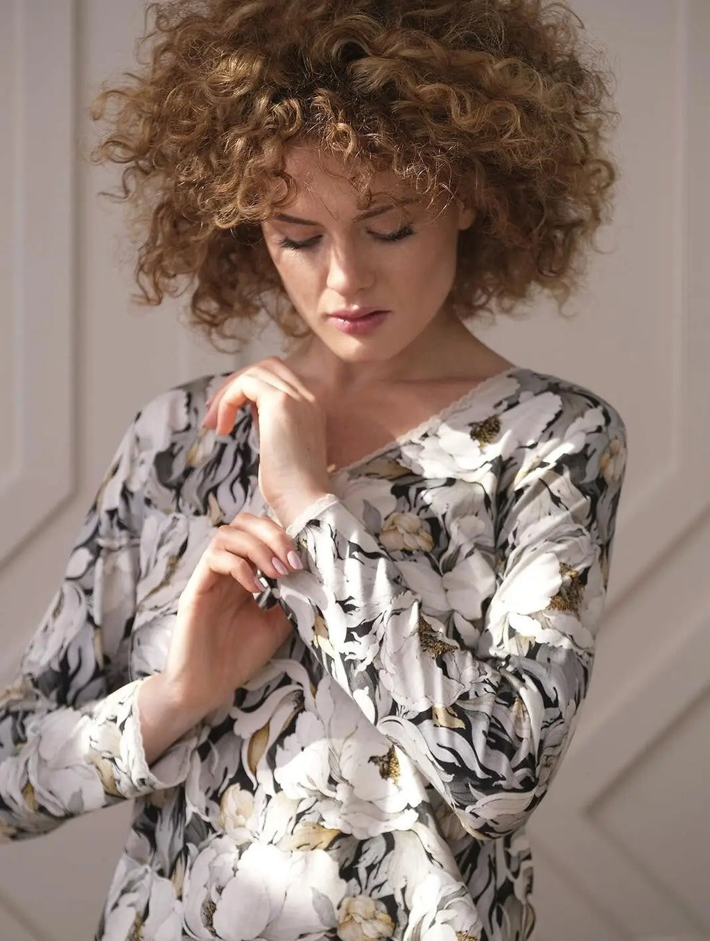 Camicia da notte donna in puro cotone - palace - taglie