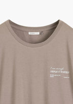 Camicia da notte donna in puro cotone con spacchi laterali