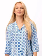 Camicia da notte donna in viscosa aperta con bottoni - 721